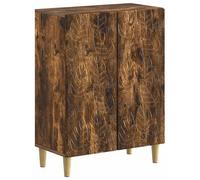 vidaXL Armario de almacenamiento para baño, modelo DELFT, color roble ahumado