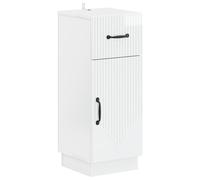 vidaXL Armario de almacenamiento para baño, modelo HOORN, blanco brillante