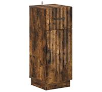 vidaXL Armario de almacenamiento para baño, modelo HOORN, color roble ahumado