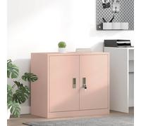 vidaXL Armario de almacenamiento, color rosa, 80 x 40 x 70 cm, acero