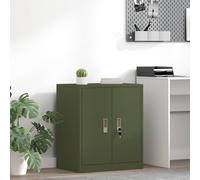 vidaXL Armario de almacenamiento, verde oliva, 60 x 40 x 70 cm, acero