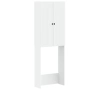 vidaXL Armario de baño ALKMAAR, blanco, 66 x 25,5 x 190 cm, material de madera