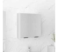 vidaXL Armario de baño con espejo blanco 64x20x67 cm