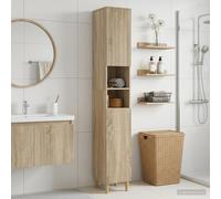 vidaXL Armario de Baño con Estante Abierto ARNHEM Roble Sonoma