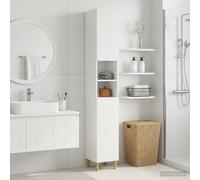 vidaXL Armario de Baño con Estante Abierto DELFT Blanco
