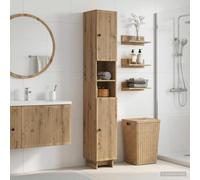 vidaXL Armario de Baño con Estante Abierto EDE Roble artisan