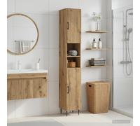 vidaXL Armario de Baño con Estante Abierto HAARLEM Roble artisan