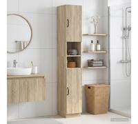 vidaXL Armario de Baño con Estante Abierto HOORN Roble Sonoma