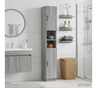 vidaXL Armario de Baño con Estante Abierto HOORN Sonoma gris