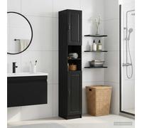 vidaXL Armario de Baño con Estante Abierto UTRECHT Negro