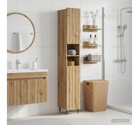 vidaXL Armario de Baño con Estante Abierto ZWOLLE Roble artisan
