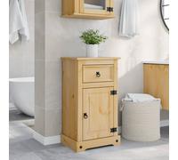vidaXL Armario de baño Corona madera maciza de pino 45x33x80 cm