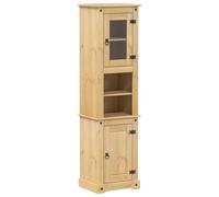 Armario de Baño de Madera Maciza Corona: Espacioso, Estable y Fácil Montaje