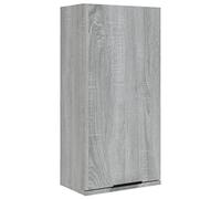 vidaXL Armario de Baño de Pared Tocador Espacio Almacenamiento Mueble Ducha Aparador Estantería Organizador en Familia Hogar Gris Sonoma