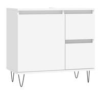 vidaXL Armario de baño Madera contrachapada Blanco 65x33x60 cm