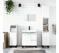 vidaXL Armario de baño madera contrachapada blanco 65x33x60 cm