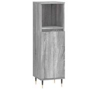 vidaXL Armario de baño Madera contrachapada Gris Sonoma 30x30x100 cm