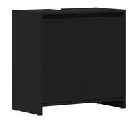 Vidaxl armario de baño madera contrachapada negro 60x33x61 cm