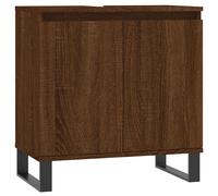 vidaXL Armario de baño madera de ingeniería 58x33x60 cm en color Gris hormigón/Madera antigua/Negro y más | almacenamiento funcional diseño moderno para baño dormitorio sala