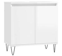 vidaXL Armario de baño madera de ingeniería envejecida 58x33x60 cm en color Madera antigua/Roble artisan/Blanco y más | almacenamiento funcional diseño moderno para baño dormitorio sala