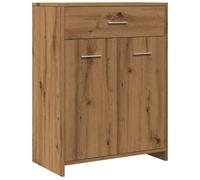 vidaXL Armario de baño Madera de ingeniería Roble Artisan 60x33x80 cm, Mueble de baño, Armario de Aseo, Armario de almacenaje para baño