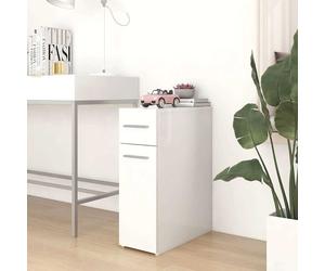 vidaXL Armario de boticario madera contrachapada blanco 20x45,5x60 cm