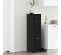 vidaXL Armario de Boticario Roble negro 30 x 41 x 118 cm