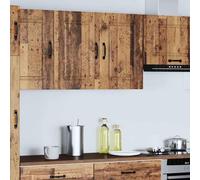 vidaXL Armario de cocina colgante Kalmar, aspecto de madera envejecida, material de madera