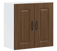 vidaXL Armario de cocina colgante Kalmar, color marrón, aspecto de roble, material de madera