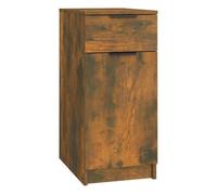 vidaXL Armario de escritorio aglomerado roble ahumado 33,5x50x75 cm