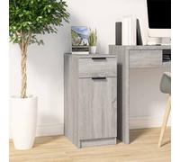 vidaXL Armario de escritorio contrachapada gris Sonoma 33,5x50x75 cm