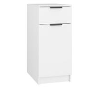 vidaXL Armario de escritorio madera contrachapada blanco 33,5x50x75 cm