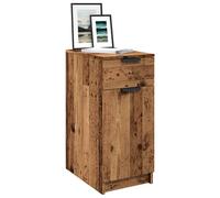 vidaXL Armario de escritorio madera ingeniería envejecida 33x50x75 cm