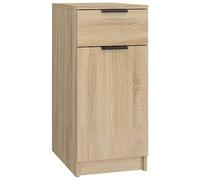 vidaXL Armario de Escritorio Mesa Ordenador Estudio Oficina Despacho Almacenamiento Muebles Estantería Casa Madera Contrachapada Roble Sonoma