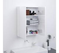 vidaXL Armario de espejo de baño MDF negro brillante 60x15x75 cm en color Negro brillo/blanco y roble/Antracita y más | almacenamiento funcional diseño moderno para baño dormitorio sala