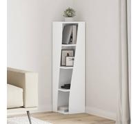 vidaXL Armario de esquina brillante 27,5x27x102cm Madera de ingeniería