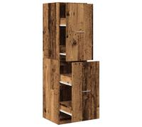 vidaXL Armario de estilo vintage, apariencia de madera envejecida, 40x41x144,5 cm, material de madera