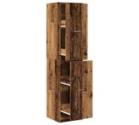 vidaXL Armario de estilo vintage, imitación madera envejecida, 40x41x174,5 cm, material de madera