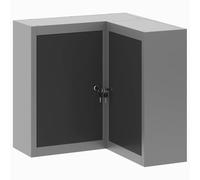 vidaXL Armario de Herramientas Negro y Gris 55 x 55 x 55 cm, Banco de Trabajo, Armario metálico para Herramientas, estantes Ajustables, organización práctica, diseño Moderno