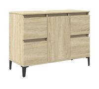 Vidaxl armario de lavabo madera contrachapada roble sonoma 80x33x60 cm