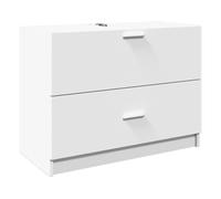 Vidaxl armario de lavabo madera de ingeniería blanco 78x37x59 cm