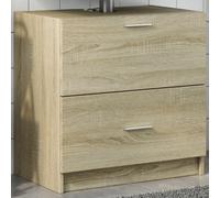 vidaXL Armario de lavabo madera de ingeniería roble Sonoma 59x37x59 cm