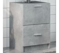 vidaXL Armario de lavabo madera ingeniería gris hormigón 40x37x59 cm