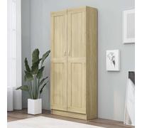 vidaXL Armario de libros contrachapada color roble 82,5x30,5x185,5 cm