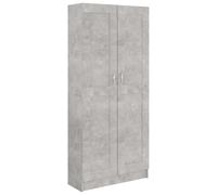 vidaXL Armario de Libros Estante Estantería Soporte Almacenamiento Muebles Decoración Oficina Estudio Contrachapada Gris Hormigón 82,5x30,5x185,5 cm