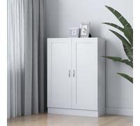 vidaXL Armario de libros madera contrachapada blanco 82,5x30,5x115 cm