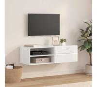 vidaXL Armario de madera, 100,5 x 39 x 30 cm, blanco brillante, material de madera