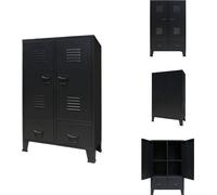 vidaXL Armario de metal, estilo industrial, 67 x 35 x 107 cm, color - Armarios