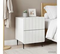 vidaXL Armario de Noche 2 uds. Brillante 43 x 34,5 x 49,5 cm
