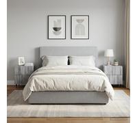 vidaXL Armario de Noche 2 uds. Gris Sonoma 43 x 34,5 x 49,5 cm